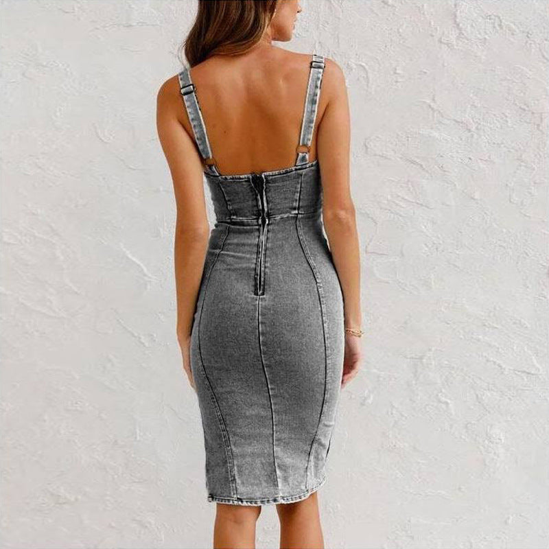Robe en jean femme polyvalente estivale – Image 6
