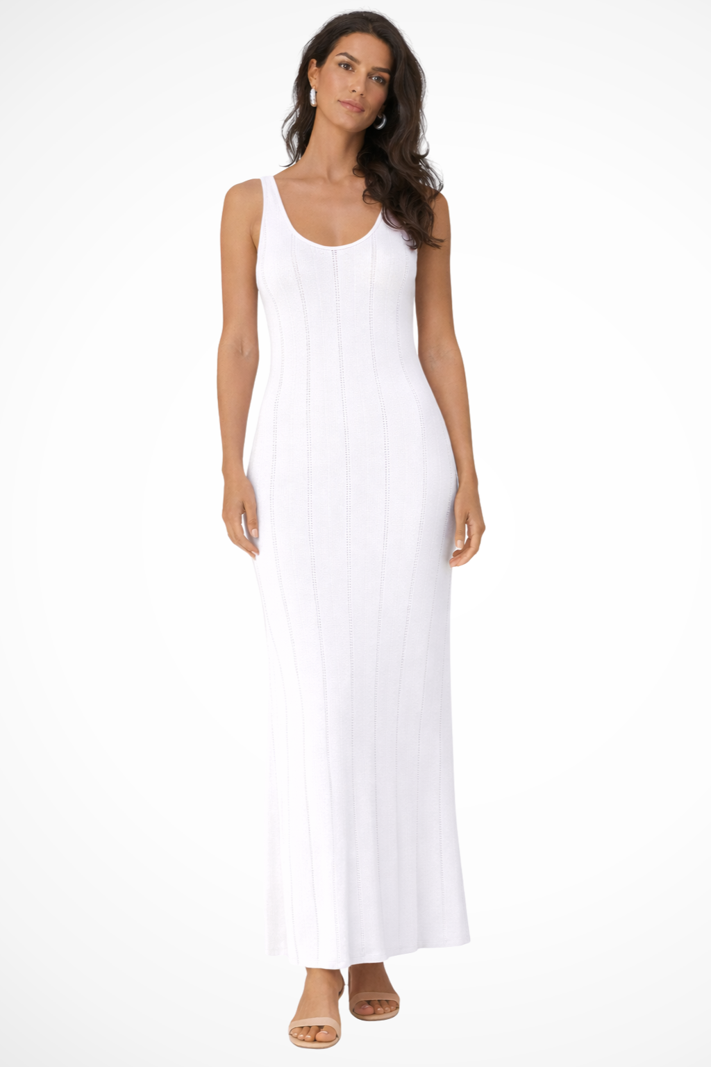 Robe longue ajustée col V pour soirée ou invitée mariage – Image 4