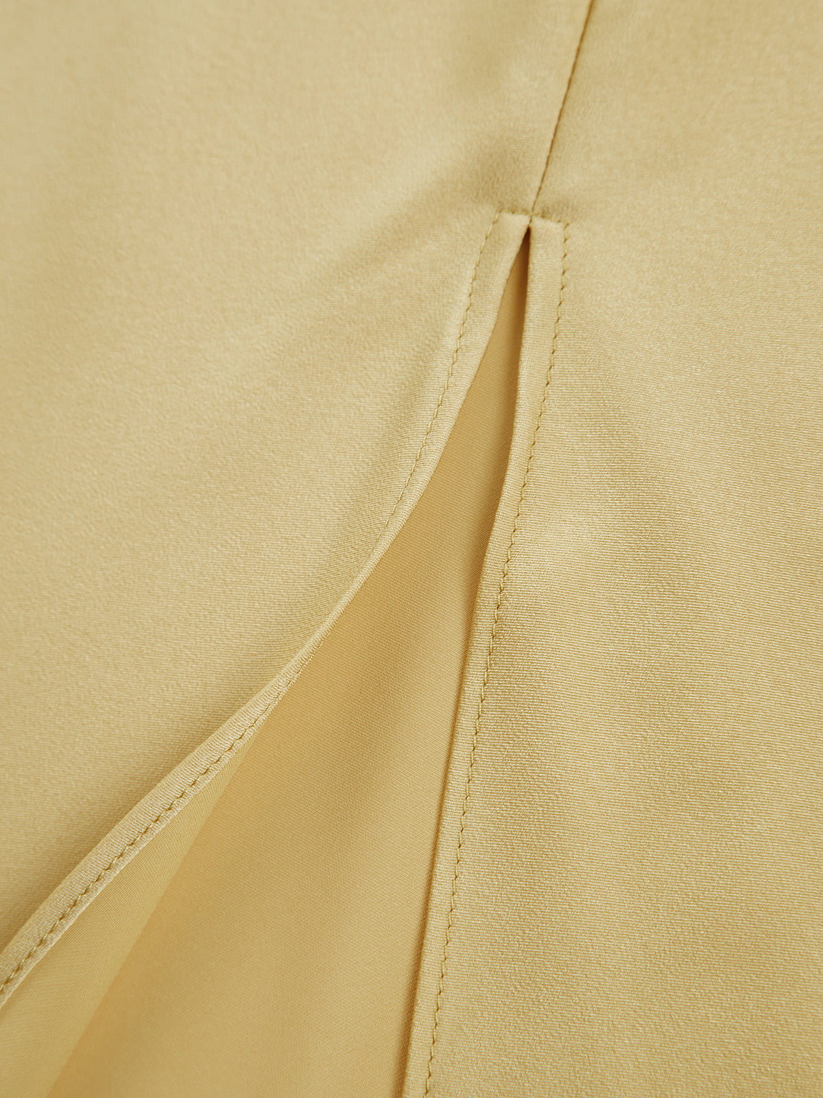 Robe mi-longue femme, bretelle unique, dos dégagé, fente – Image 11