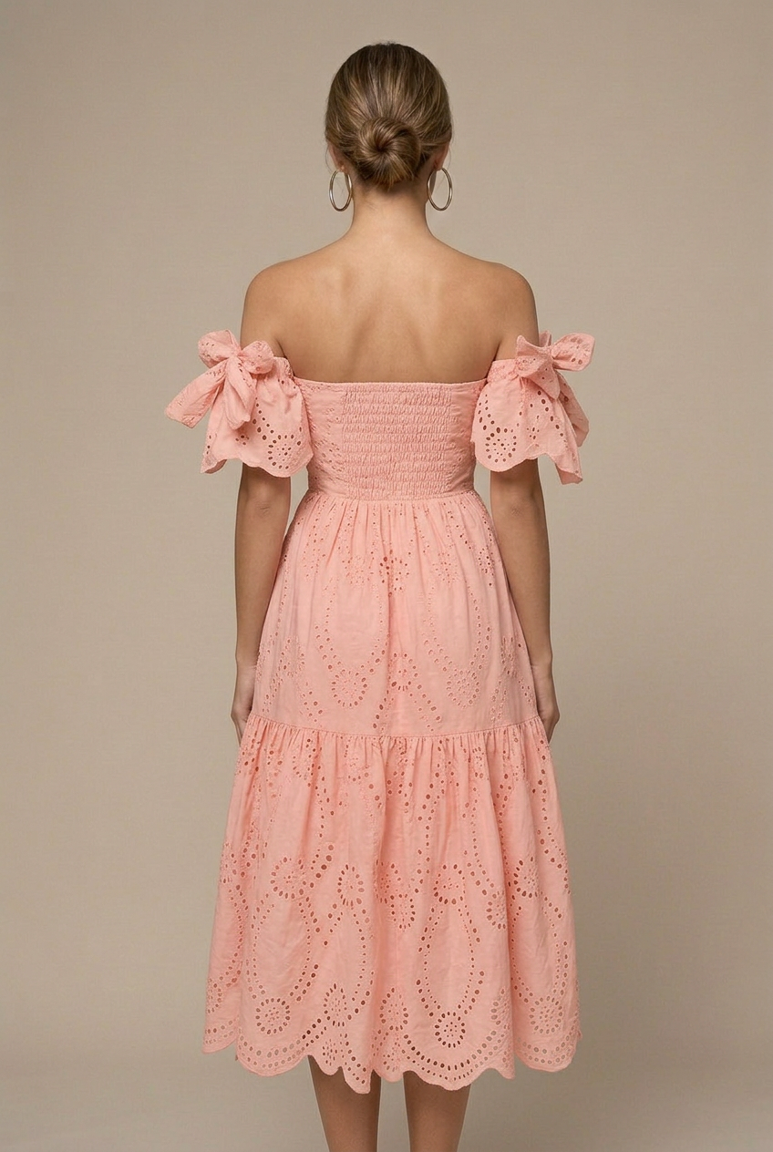 Robe d'été à volants pour cérémonie et garden party – Image 5