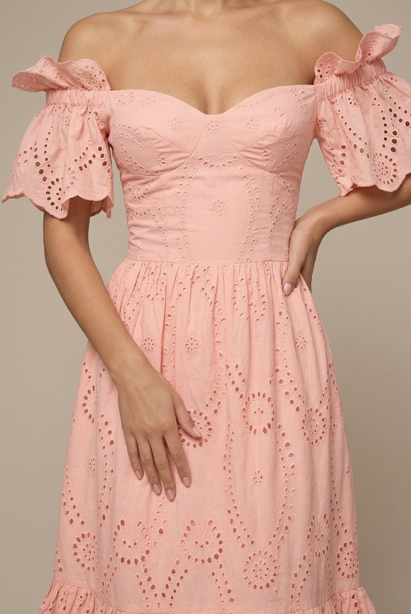 Robe d'été à volants pour cérémonie et garden party – Image 4