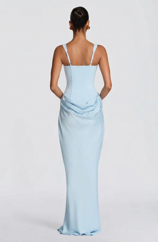 Robe femme satin baleiné coupe fourreau – Image 13