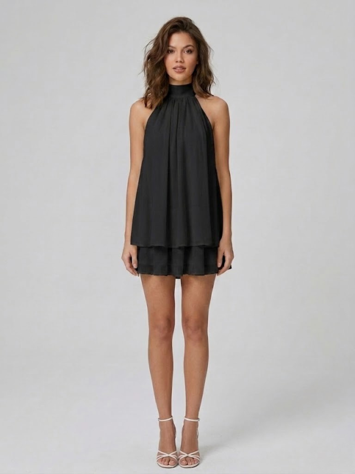 Robe femme mousseline col halter – Image 20