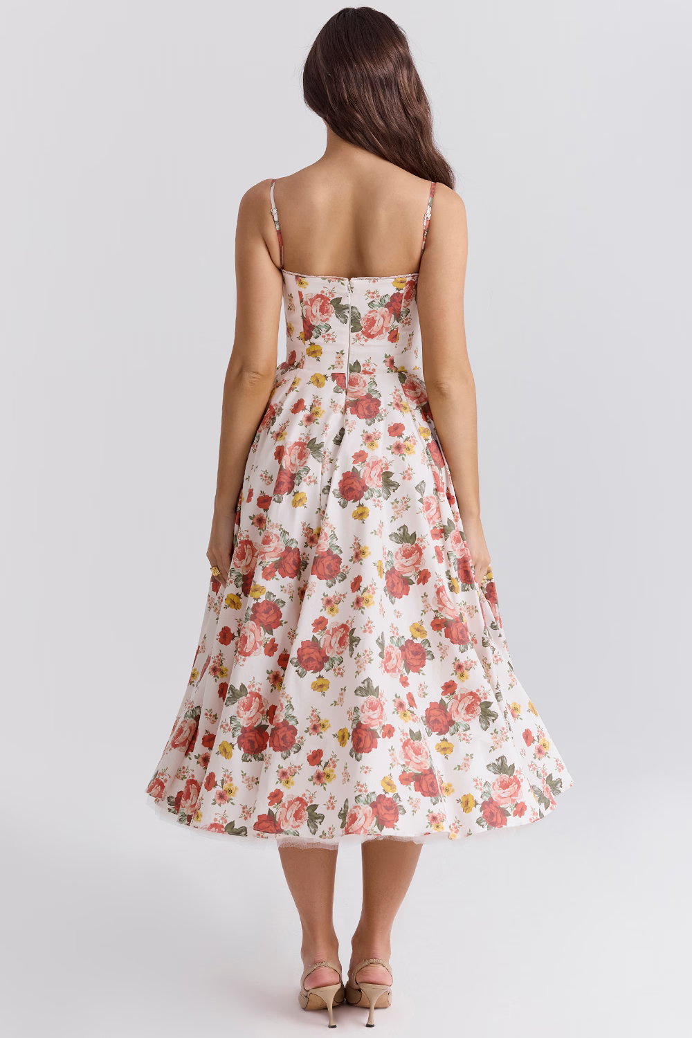 Robe femme corsage structuré jupe évasée – Image 15