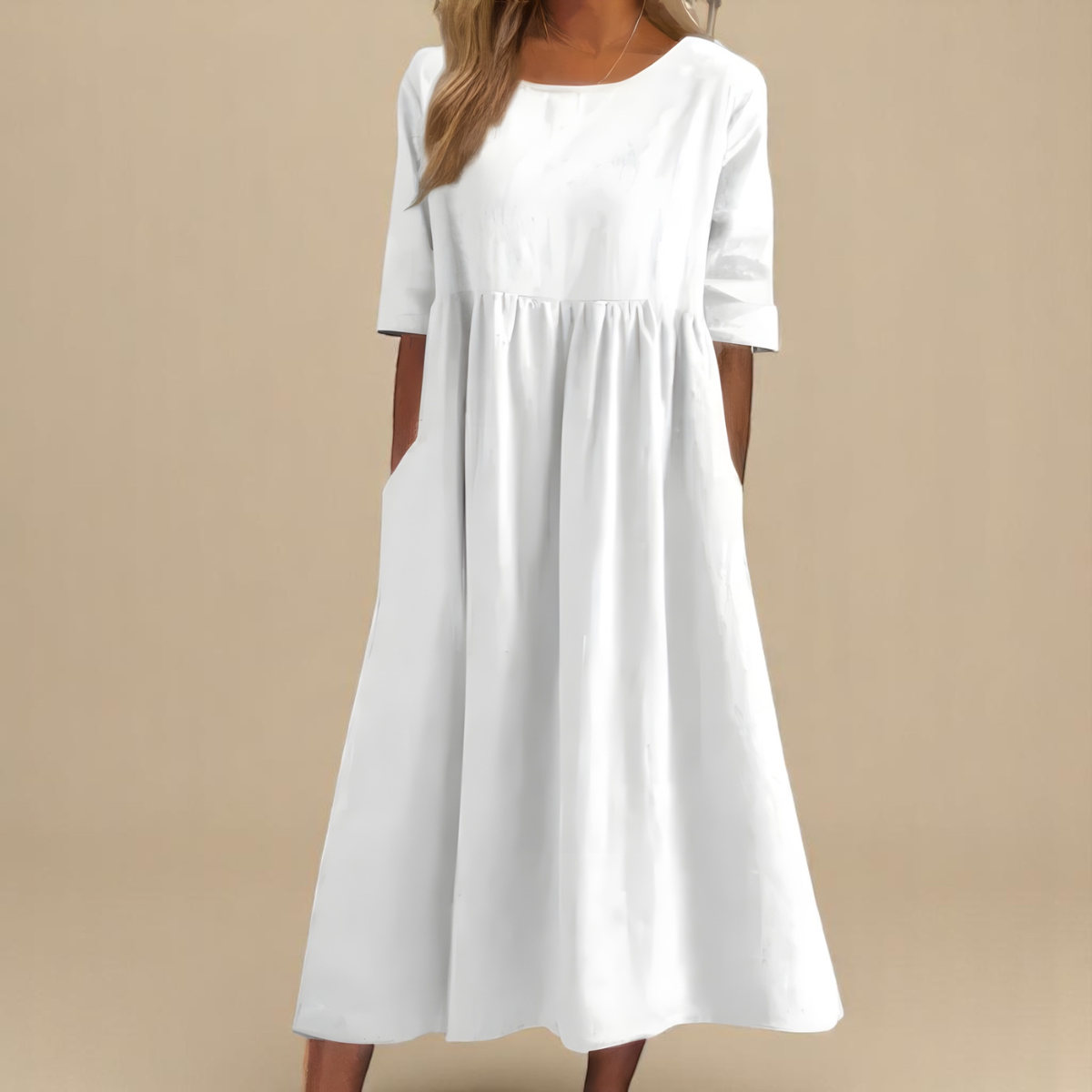 Robe femme coton respirant coupe décontractée – Image 6