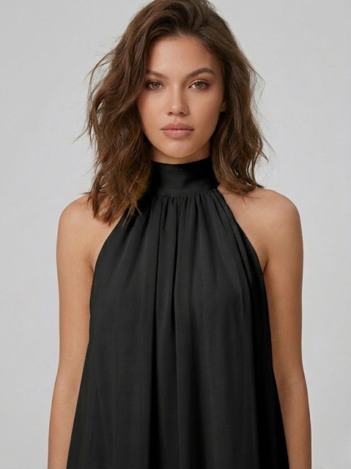 Robe femme mousseline col halter – Image 22