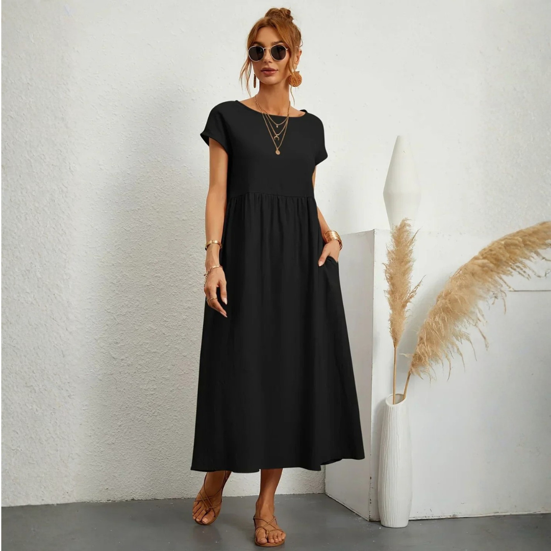 Robe femme fluide respirante style minimaliste – Image 4