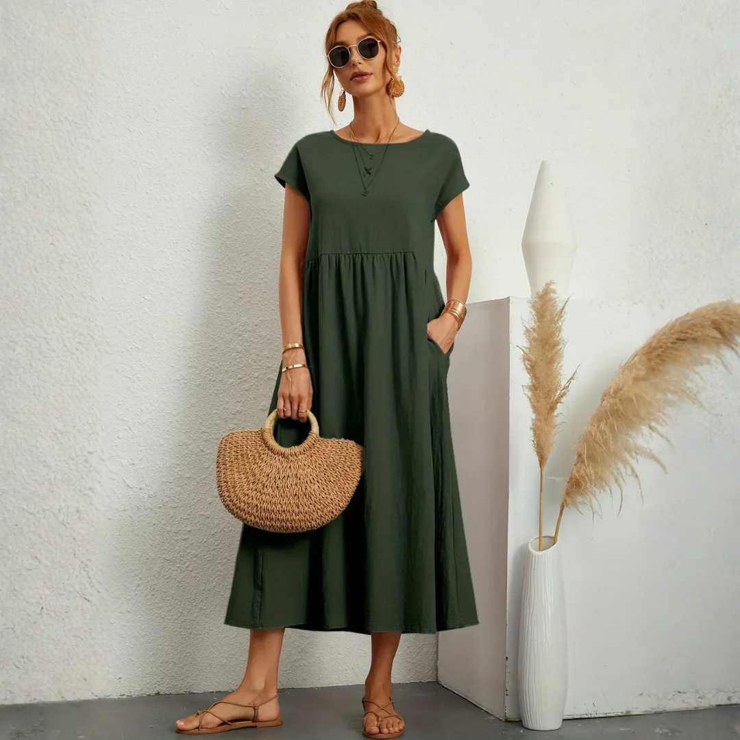 Robe femme fluide respirante style minimaliste – Image 15