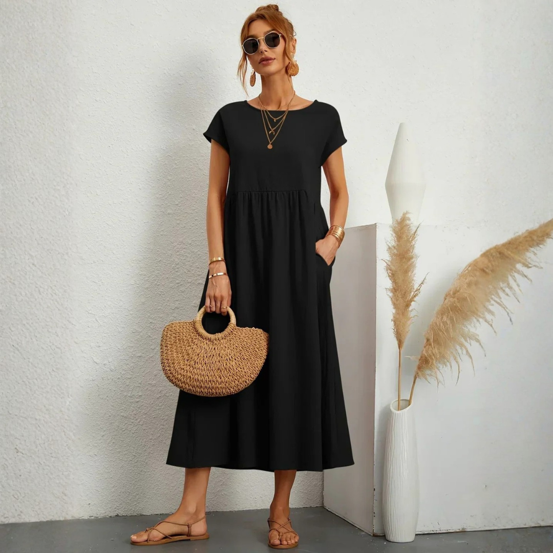 Robe femme fluide respirante style minimaliste – Image 16