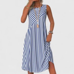 Robe femme sans manches respirante facile entretien
