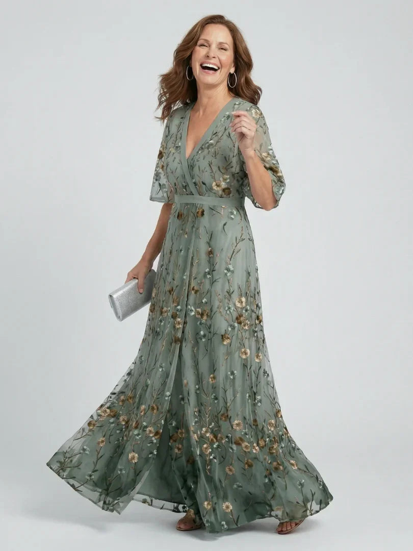 Robe femme midi fluide col halter légère été