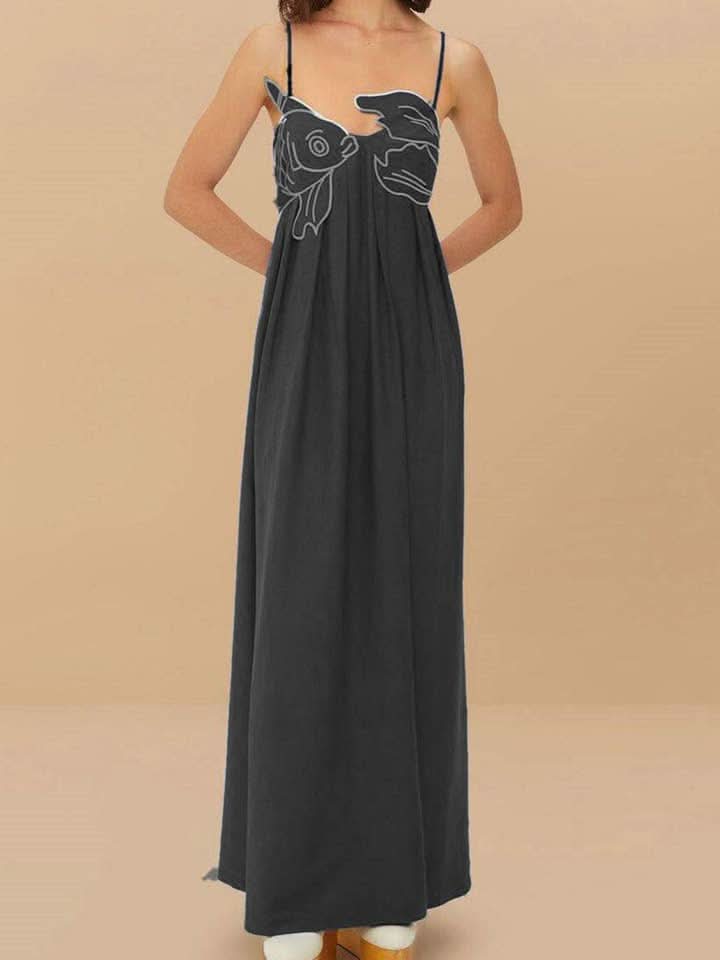 Robe femme décolleté cœur fluide idéale vacances – Image 3