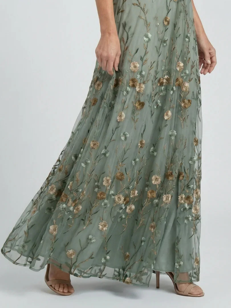 Robe femme midi fluide col halter légère été – Image 3