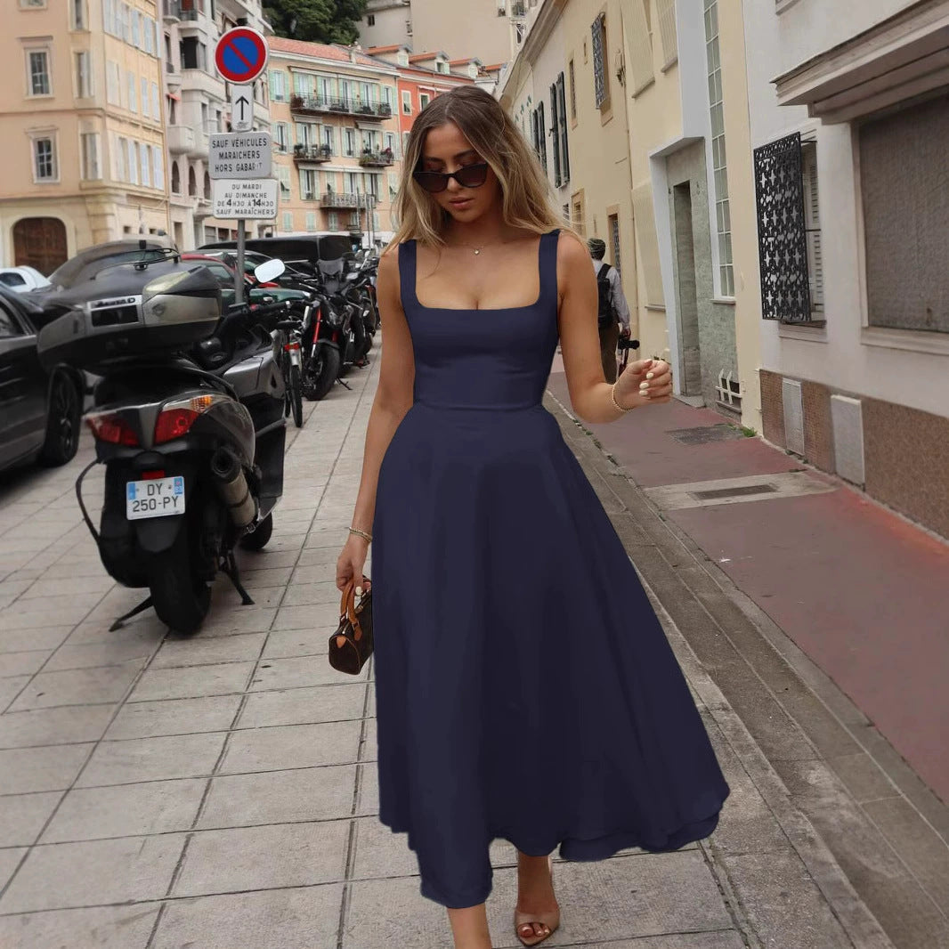 Robe femme de soirée extensible bretelles réglables – Image 13