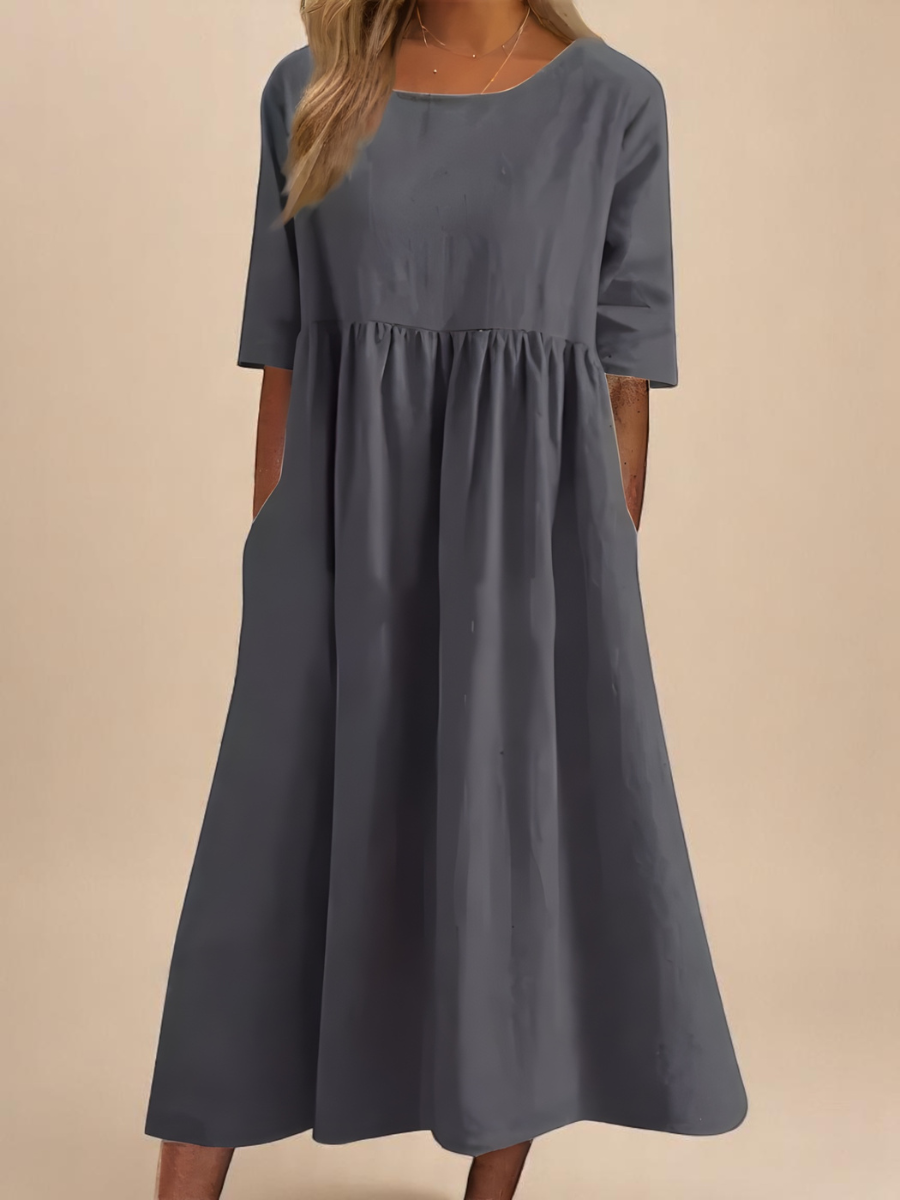 Robe femme coton respirant coupe décontractée – Image 3