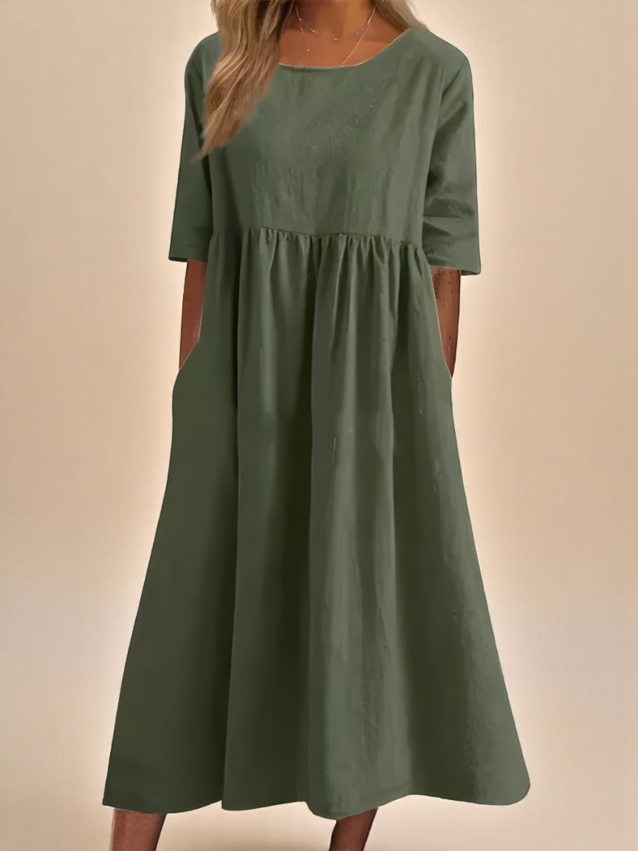 Robe femme coton respirant coupe décontractée – Image 5