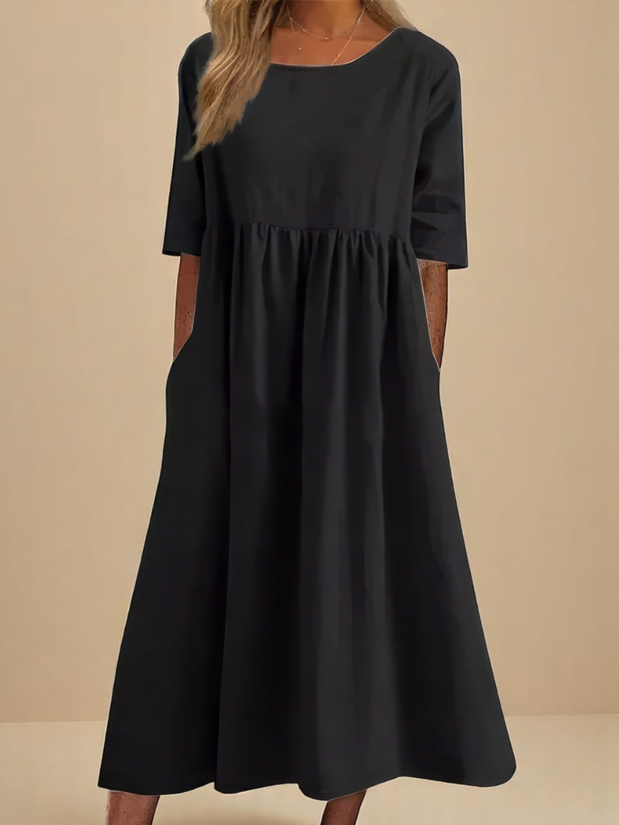 Robe femme coton respirant coupe décontractée – Image 4
