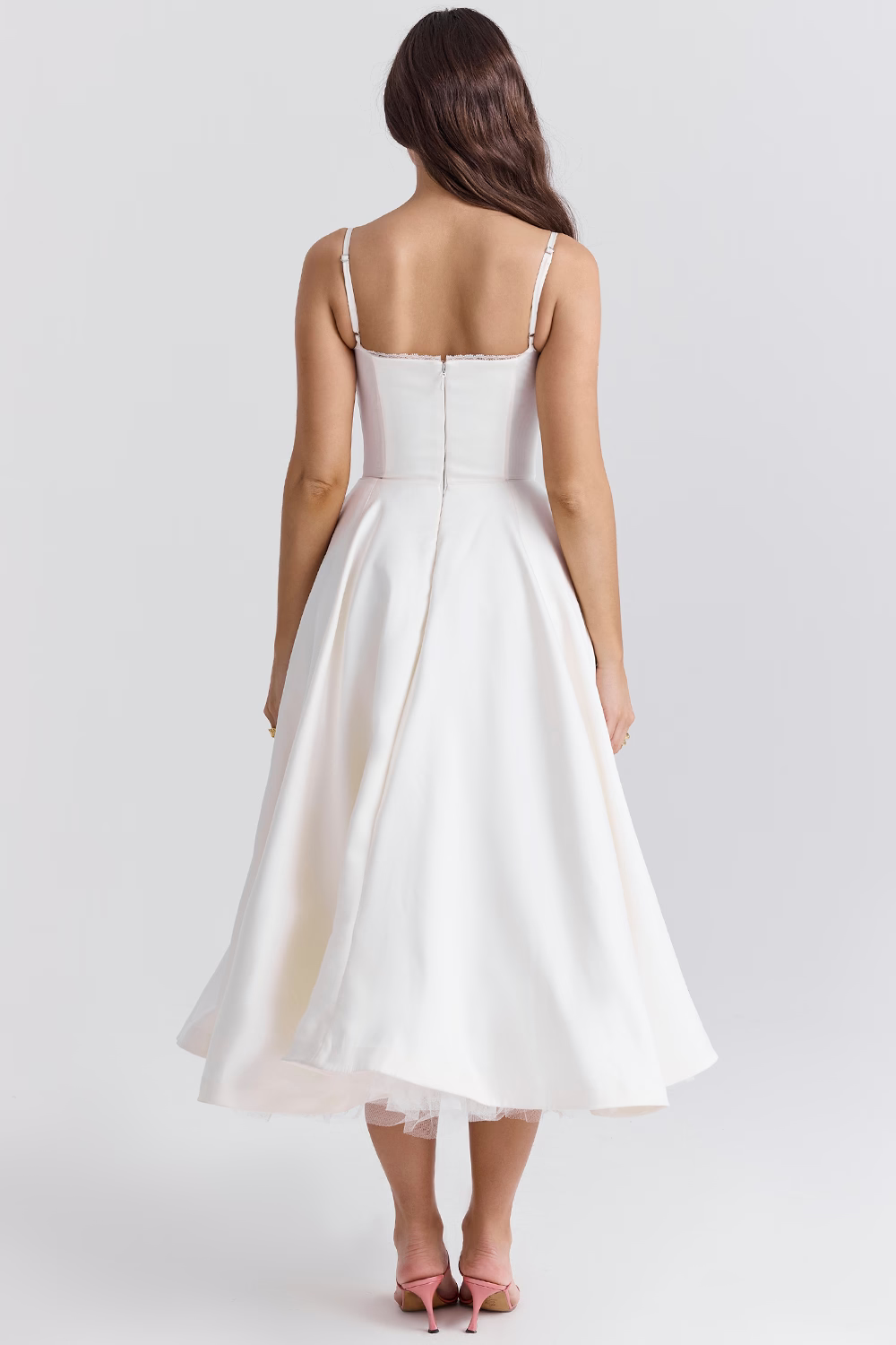 Robe femme corsage structuré jupe évasée – Image 7