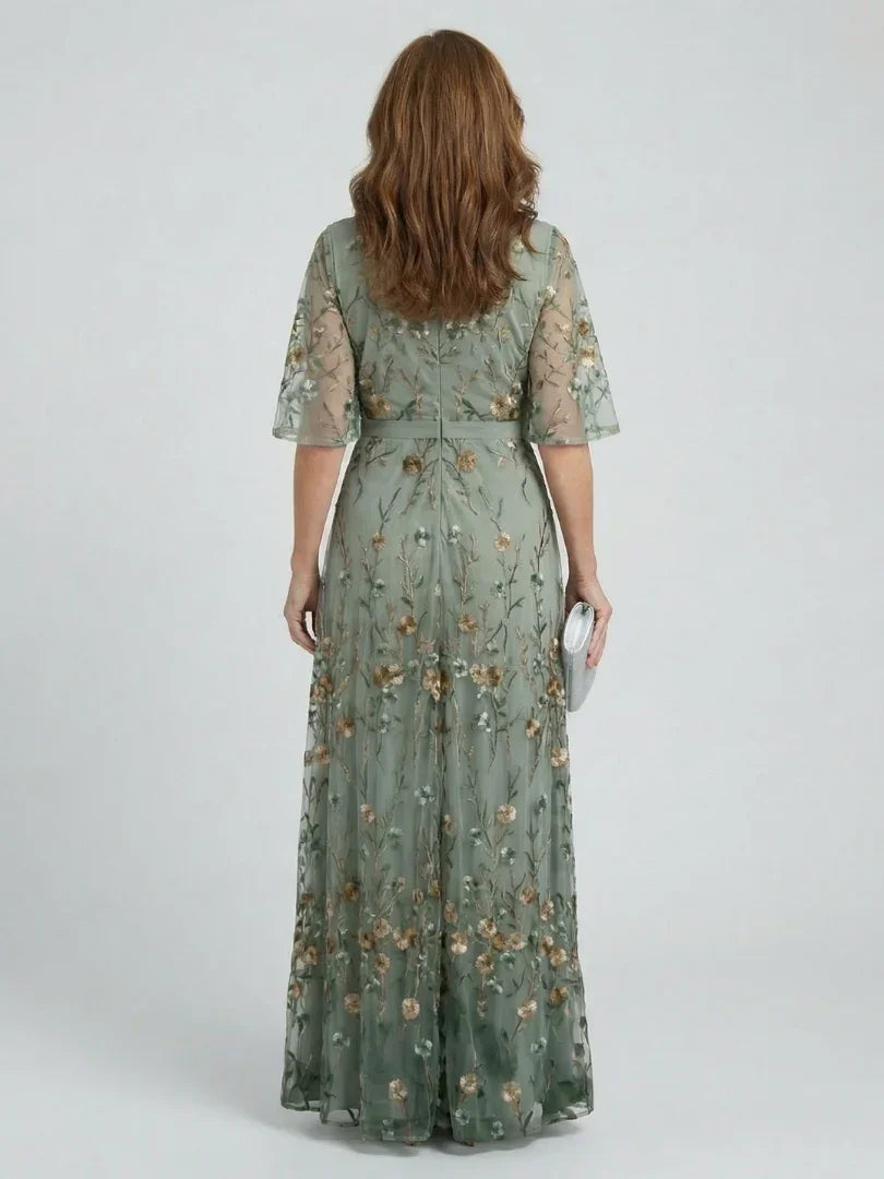 Robe femme midi fluide col halter légère été – Image 4