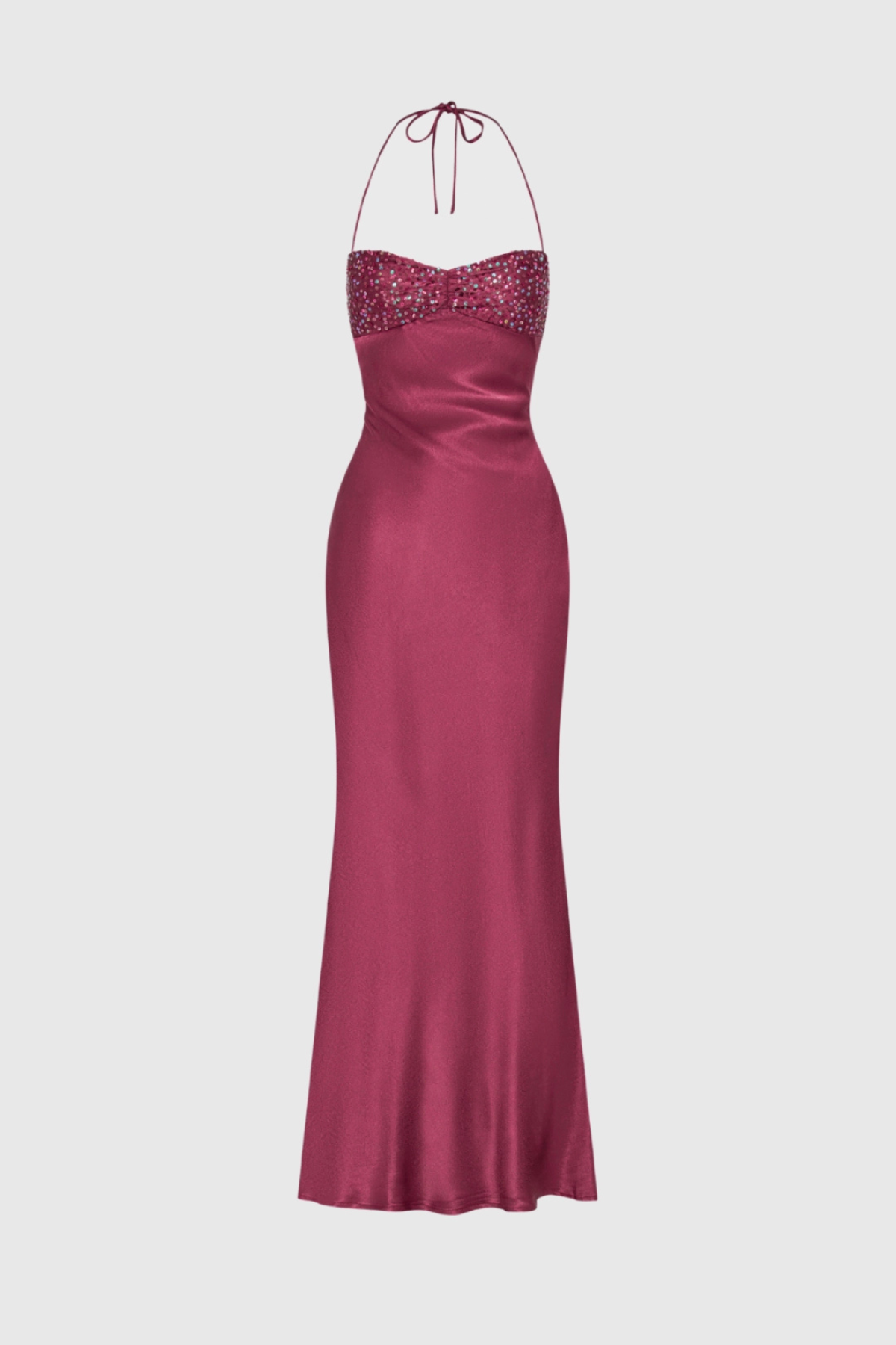 Robe de soirée femme bustier cristaux dos nu – Image 6