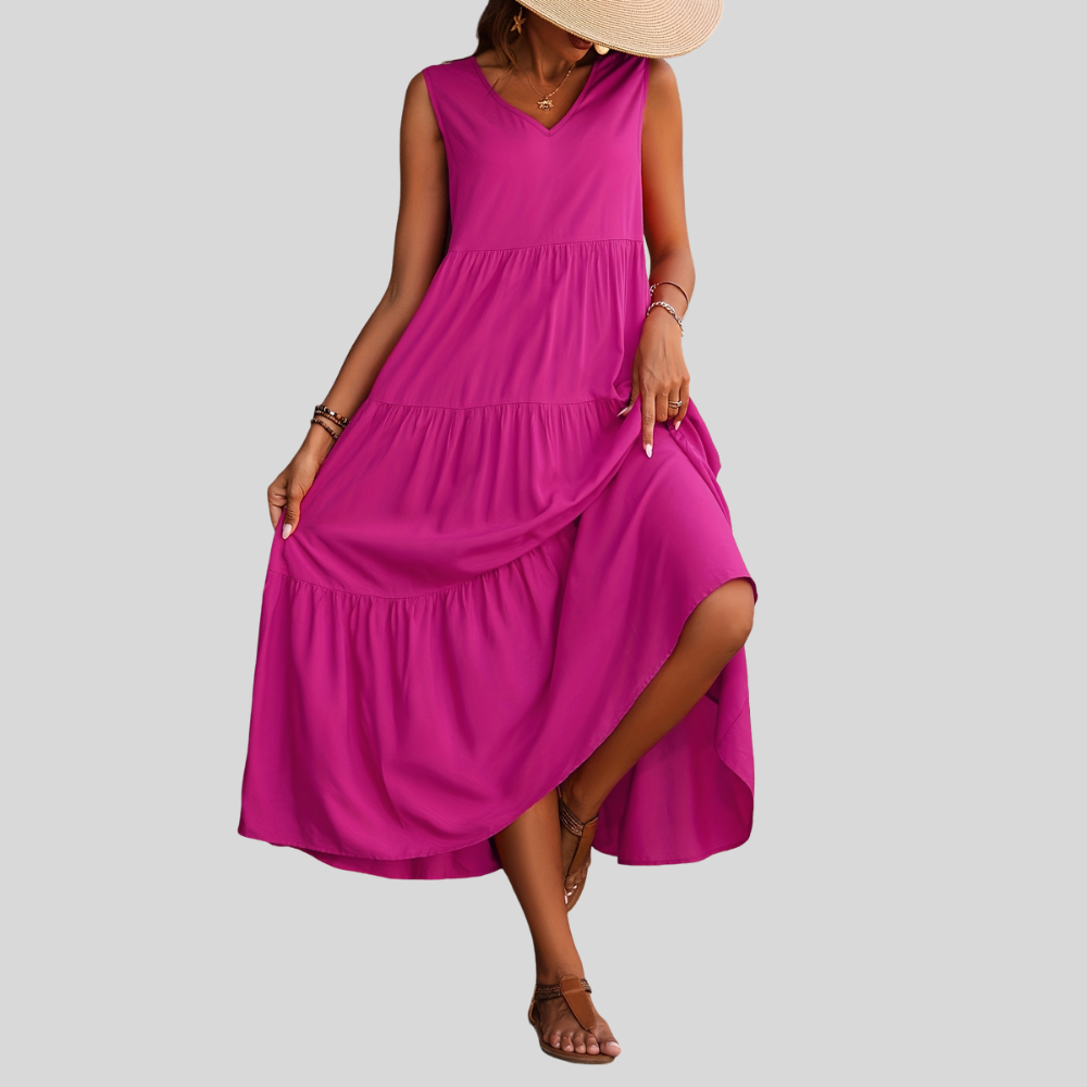 Robe femme longue fluide confortable été – Image 6