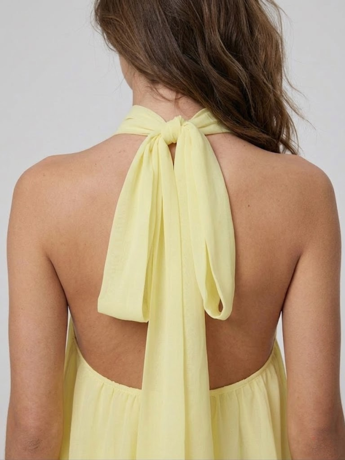 Robe femme mousseline col halter – Image 14