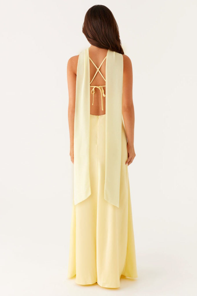 Robe femme élégante satinée fluide pour soirée – Image 5