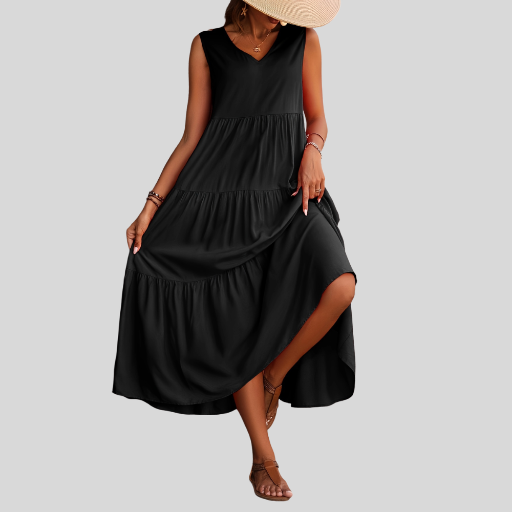 Robe femme longue fluide confortable été – Image 4