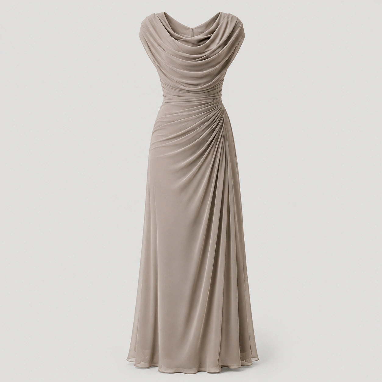 Robe femme soirée élégante col bénitier froncée – Image 10