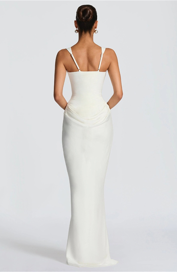 Robe femme satin baleiné coupe fourreau – Image 24