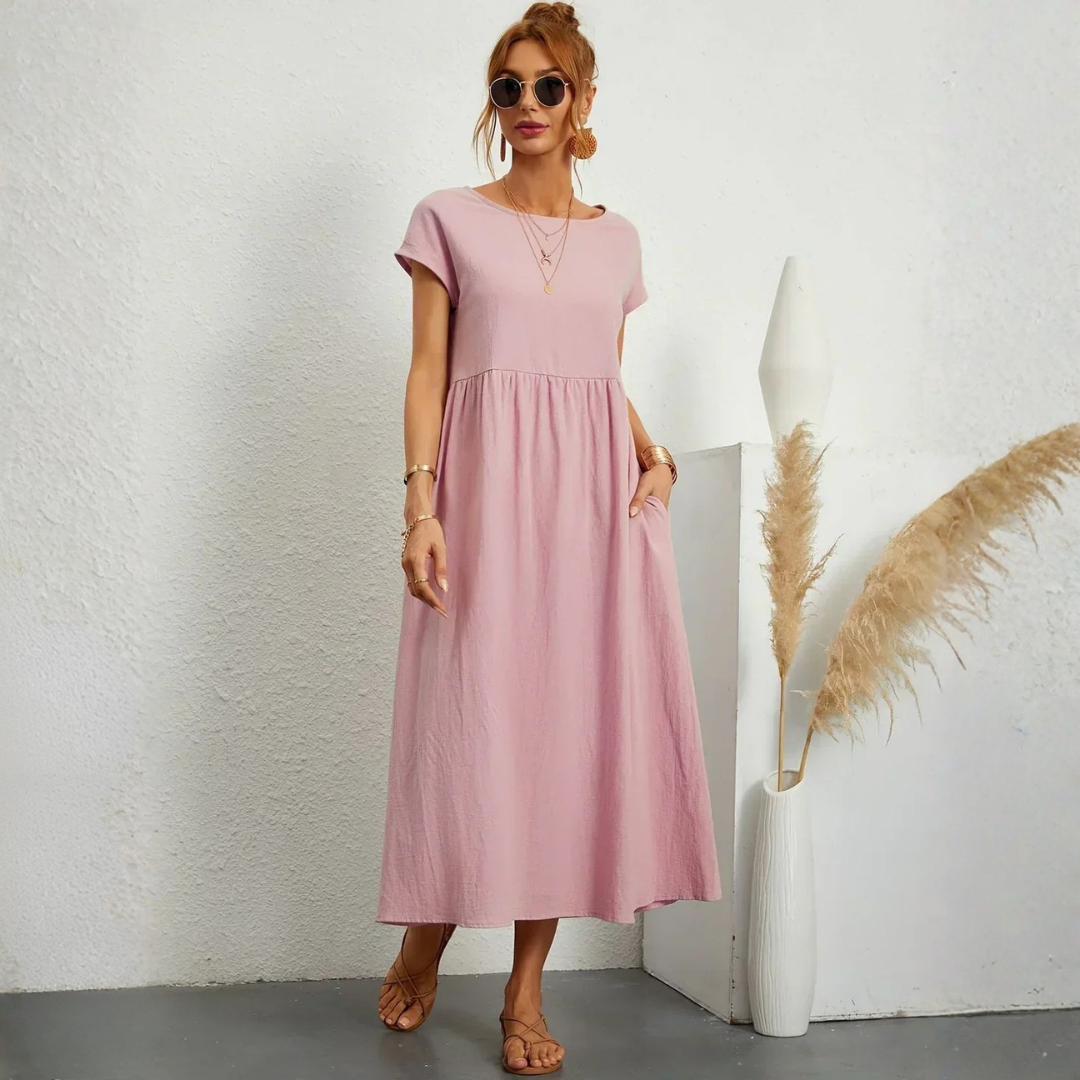 Robe femme fluide respirante style minimaliste – Image 9