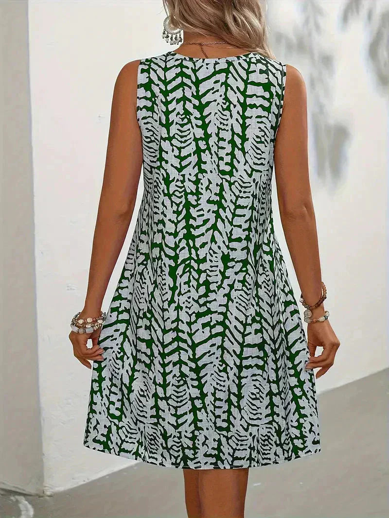 Robe d'été femme respirante motif graphique – Image 8