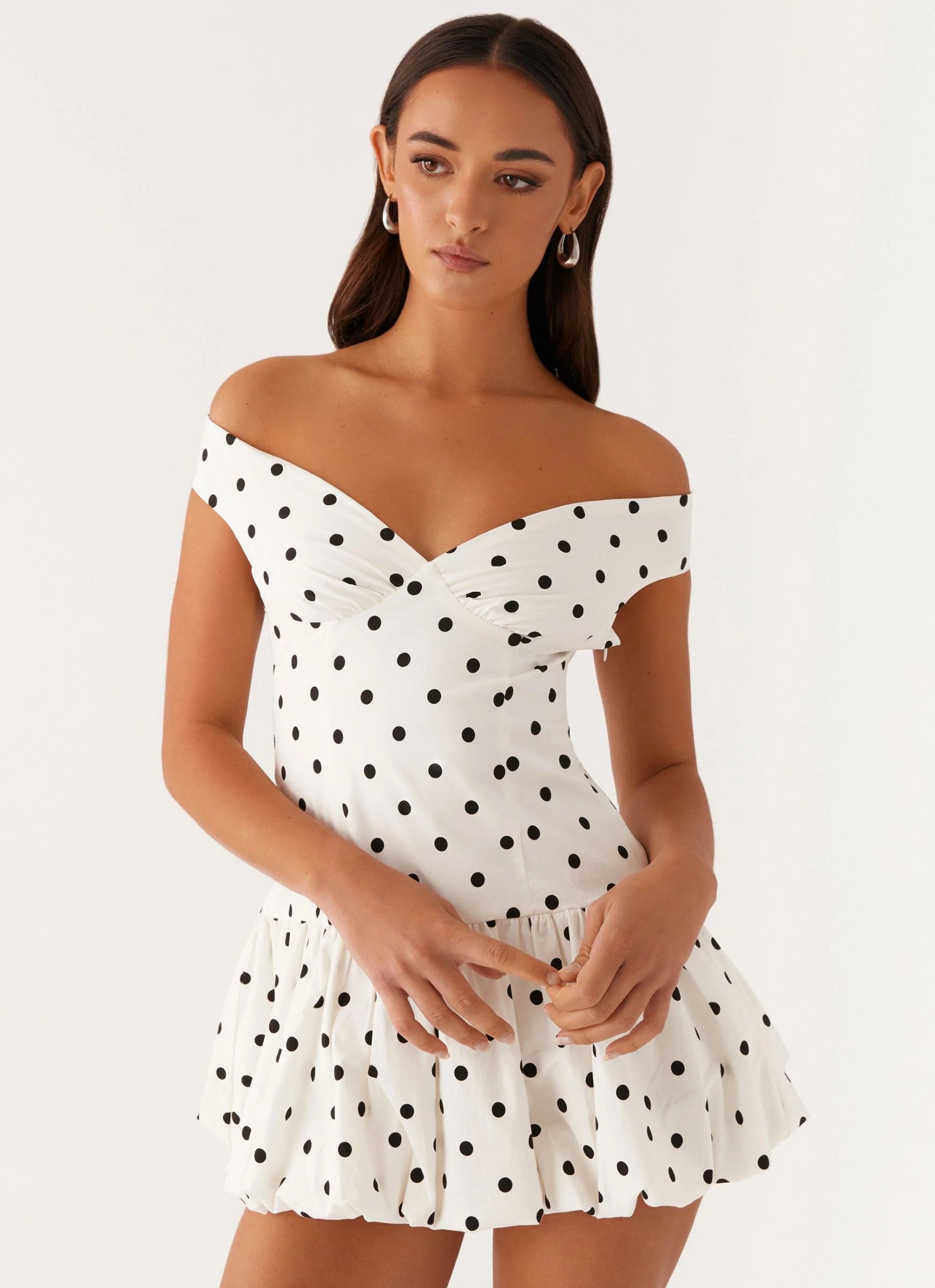 Robe femme dos nu taille haute en polyester