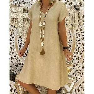 Robe femme d'été fluide et polyvalente