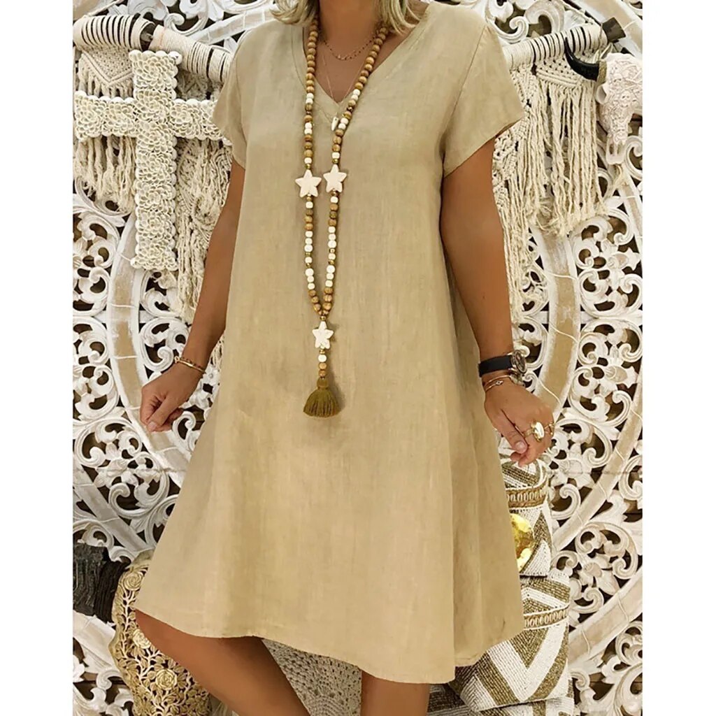 Robe femme d'été fluide et polyvalente
