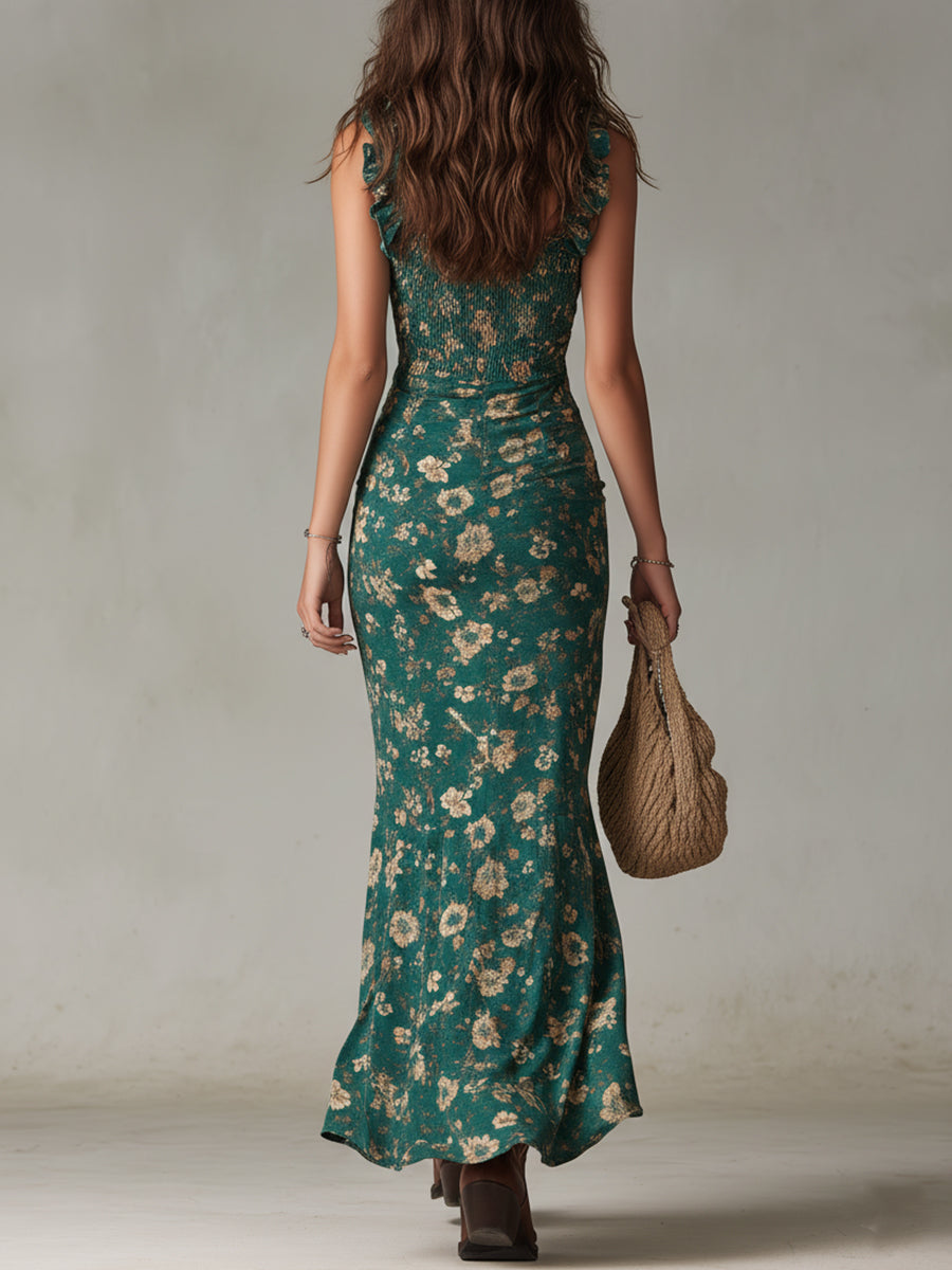 Robe femme maxi fente haute respirante – Image 5