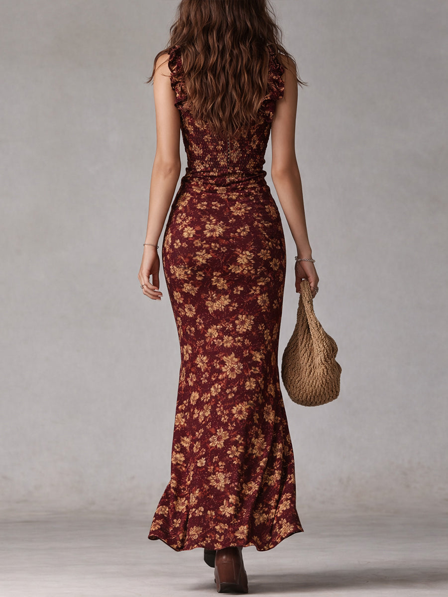 Robe femme maxi fente haute respirante – Image 7
