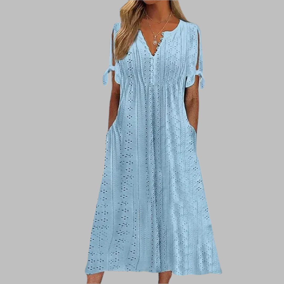 Robe femme bohème coupe légère polyvalente – Image 3