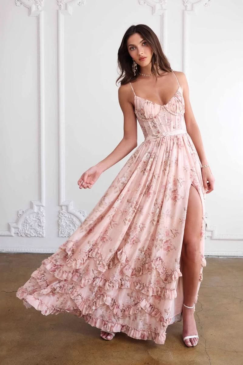 Robe femme soirée corsage corset dos lacé – Image 2