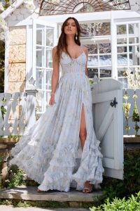 Robe femme soirée corsage corset dos lacé