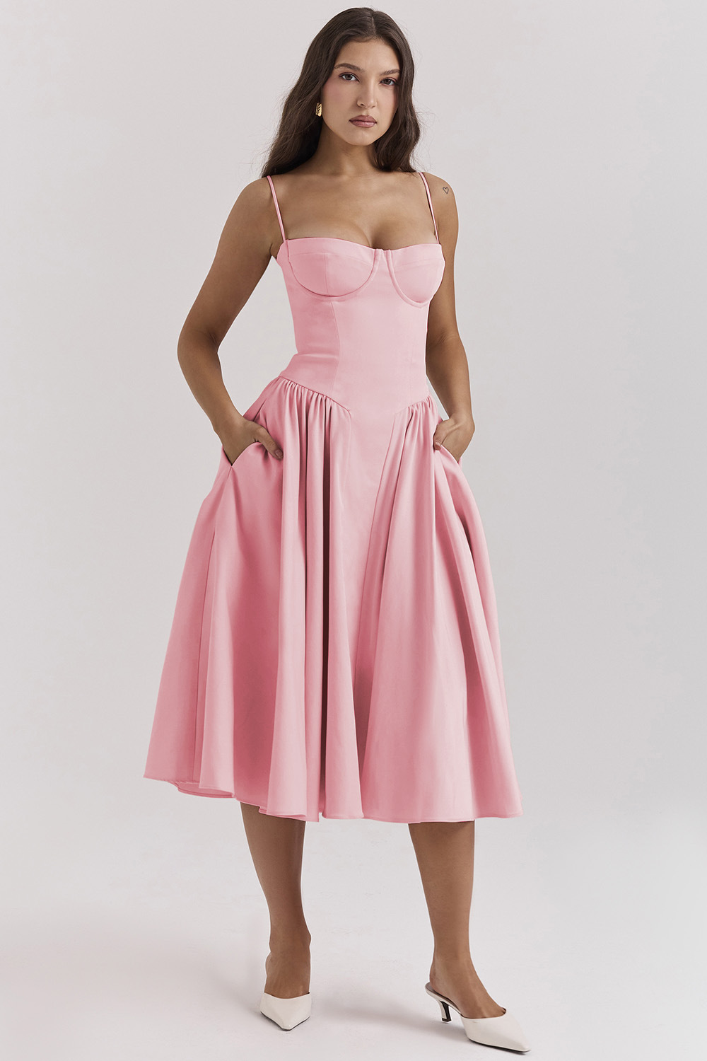 Robe Structurée Femme Corset Ligne A Cérémonie – Image 4