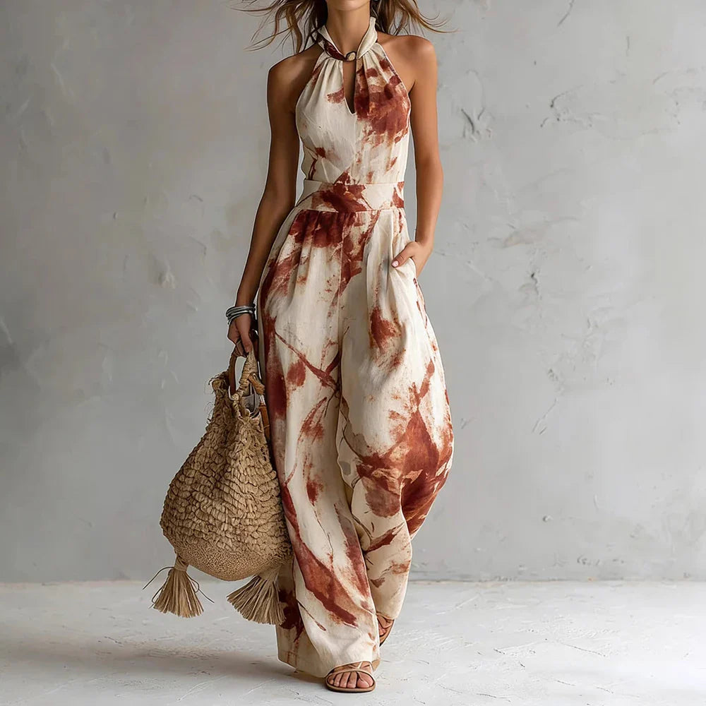 Robe femme taille haute imprimée respirante – Image 3