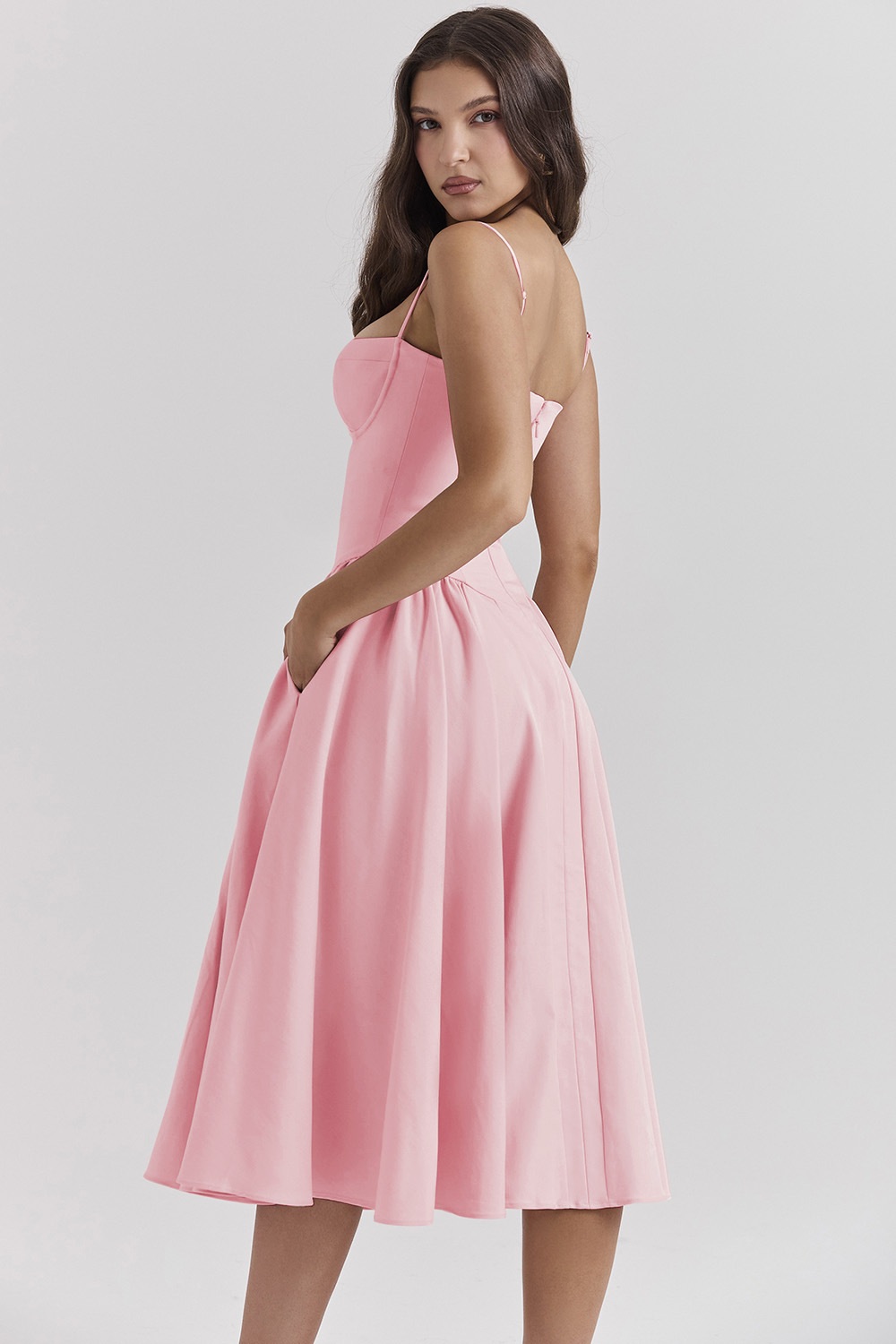 Robe Structurée Femme Corset Ligne A Cérémonie – Image 3
