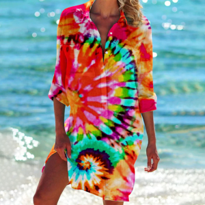 Robe de plage fluide respirante polyvalente