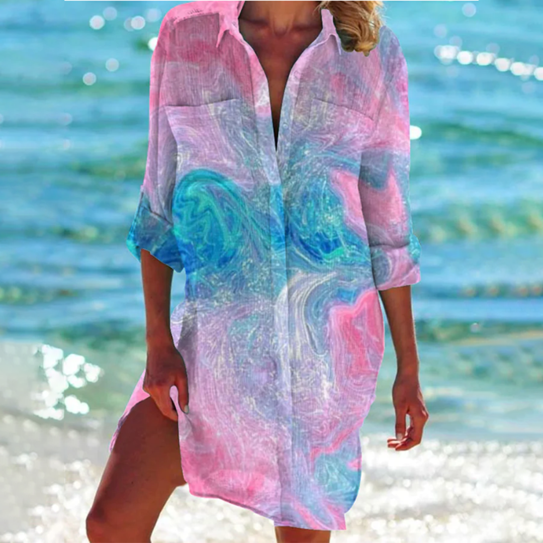 Robe de plage fluide respirante polyvalente – Image 6