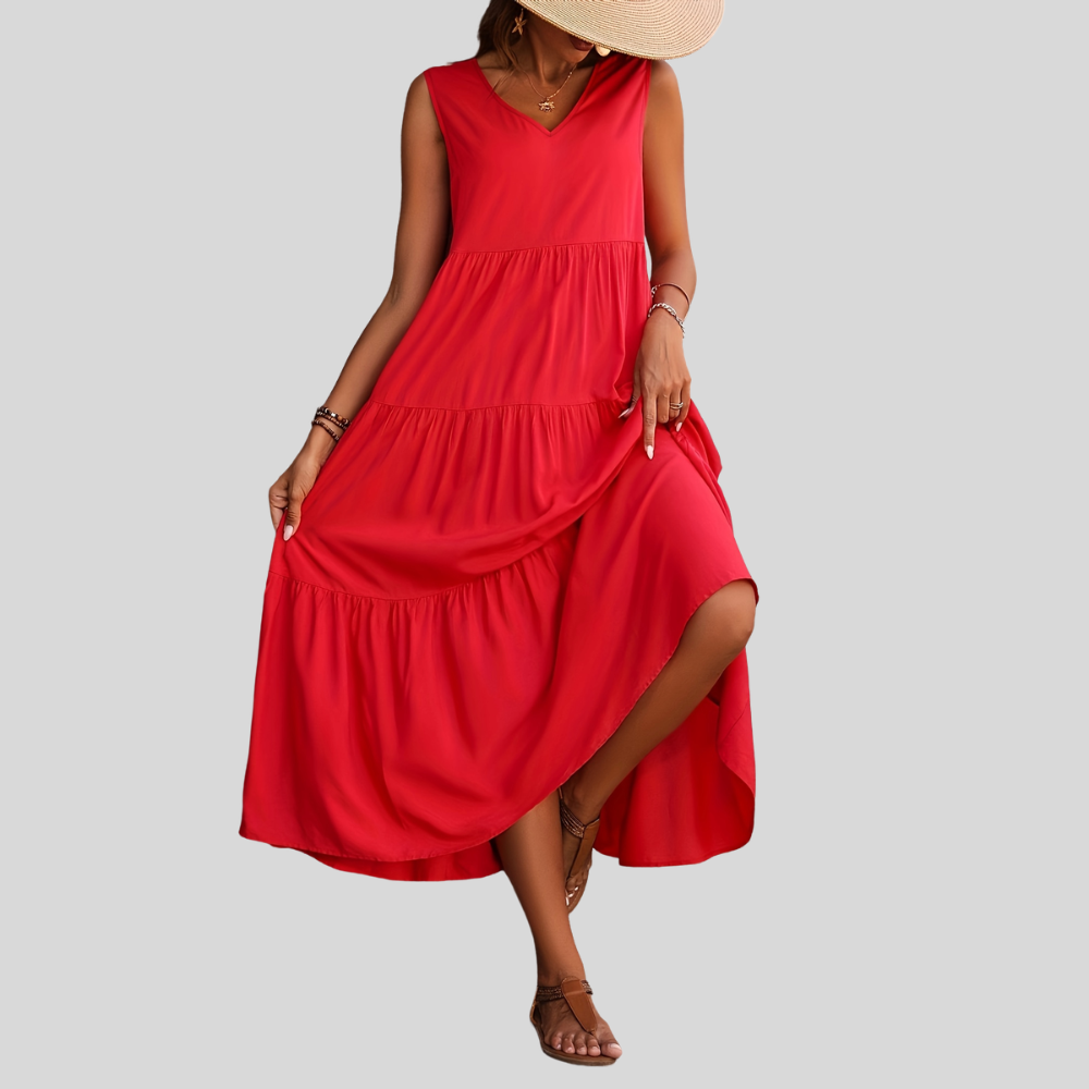 Robe femme longue fluide confortable été – Image 2