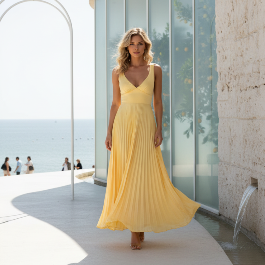 Robe femme longue confortable pour événements extérieurs