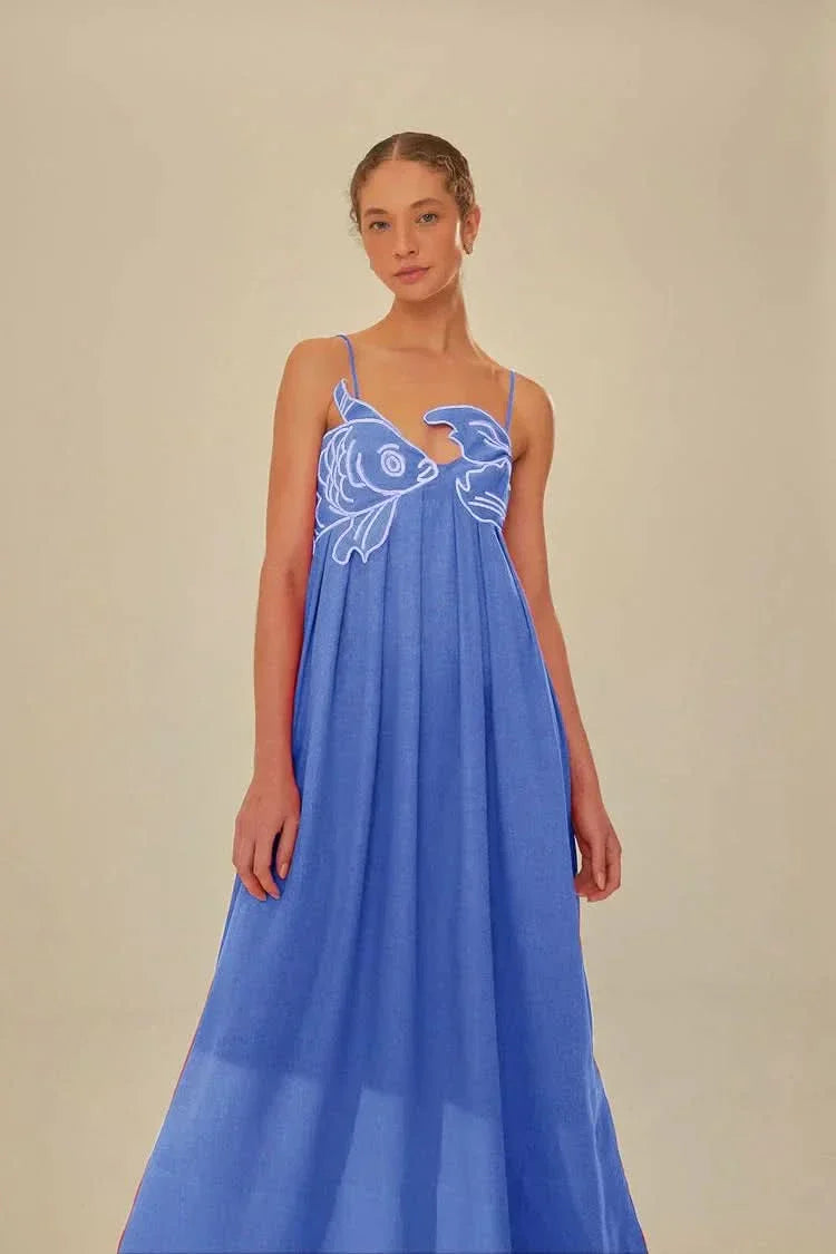 Robe femme décolleté cœur fluide idéale vacances – Image 2
