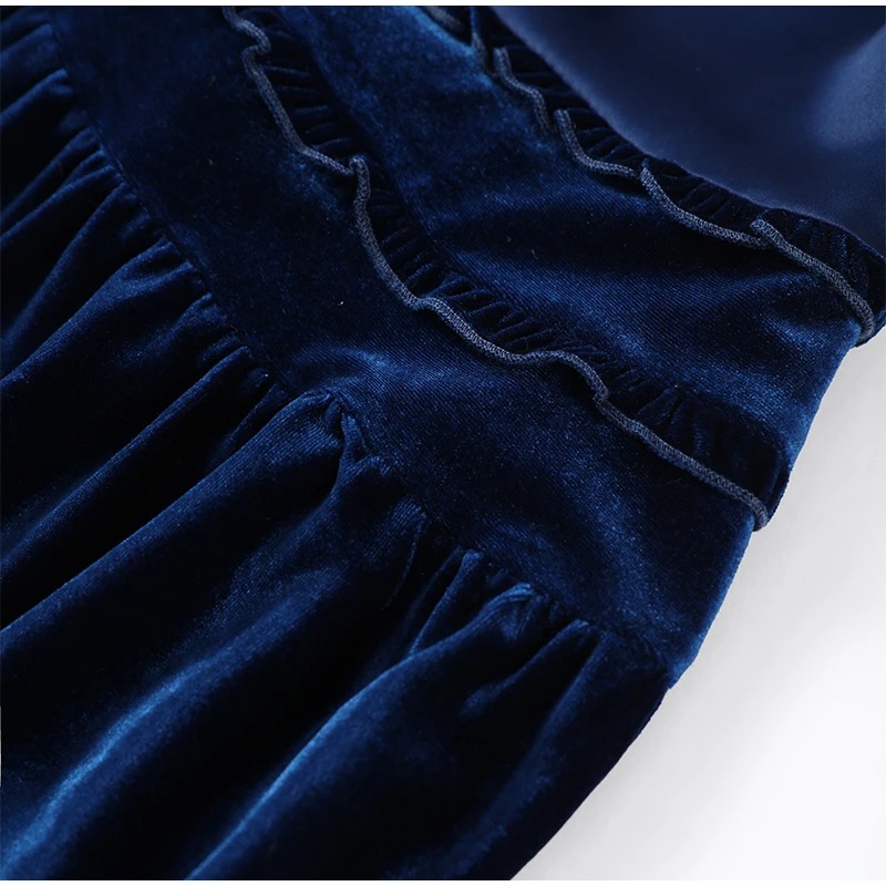 Robe femme soirée bretelles fines jupe étagée – Image 8