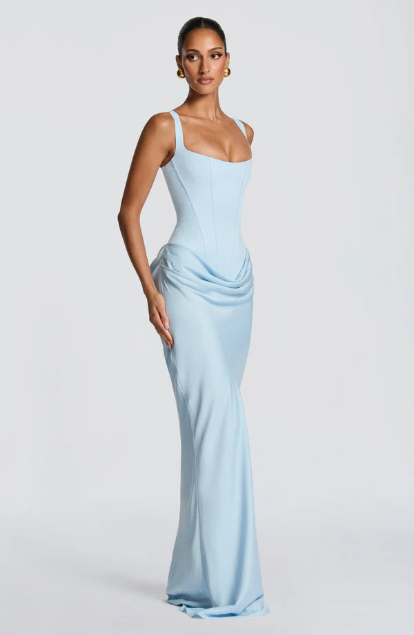 Robe femme satin baleiné coupe fourreau – Image 12